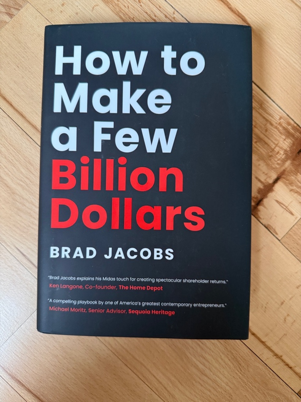 How to Make a Few Billion Dollars by Brad Jacobs - Black & Red Hardcover